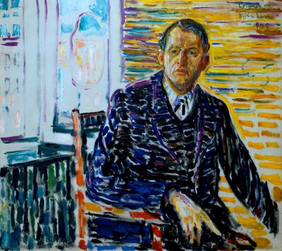 Selbstporträt in der Klinik von Edvard Munch